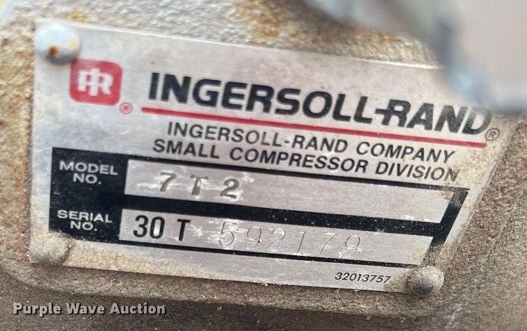 image for item EJ2672 Ingersoll Rand 7T2 air compressor