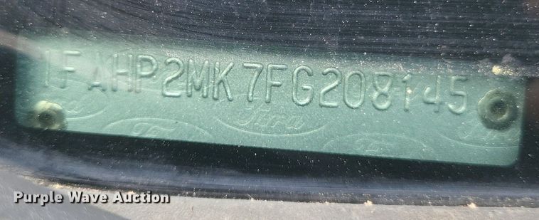 image for item EJ7963 2015 Ford  Taurus Police Interceptor 