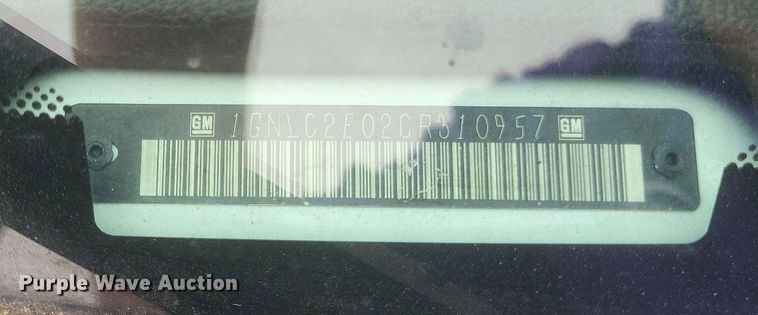 image for item EJ7967 2012 Chevrolet Tahoe Police SUV