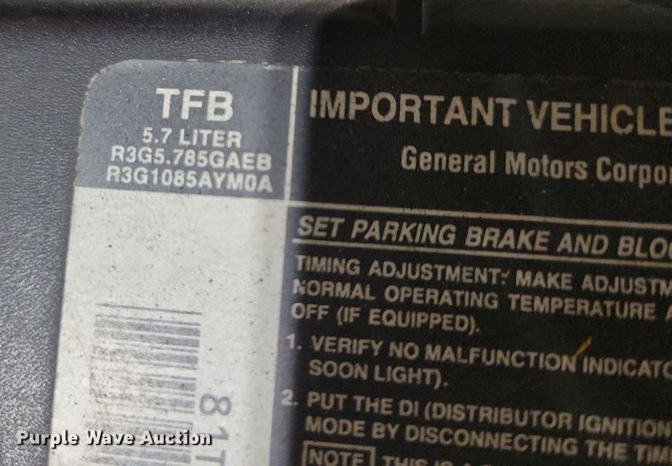 image for item KB9092 1994 Chevrolet  C1500 pickup truck