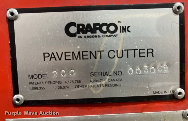 image for item LD9456 Crafco 200 pavement cutter