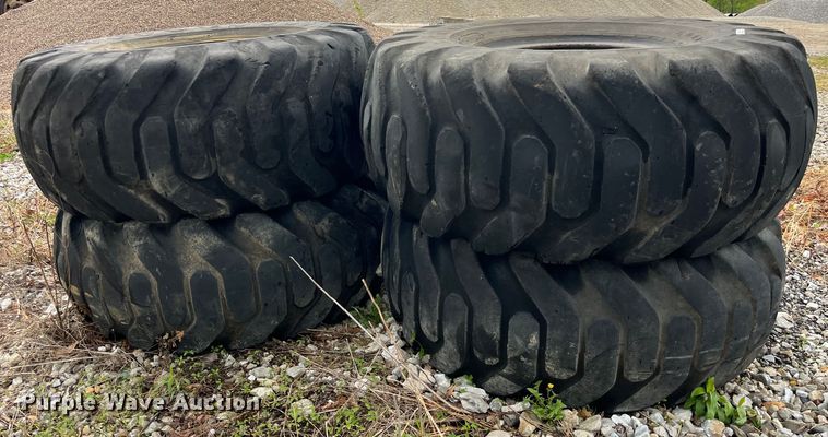 image for item LD9469 (4) Good Year 26.5-25 tires