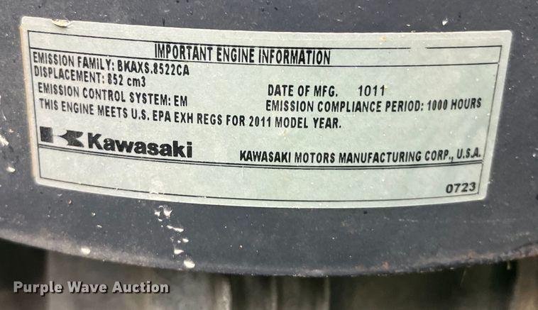 image for item LD9498 2011 John Deere Z950A ZTR lawn mower