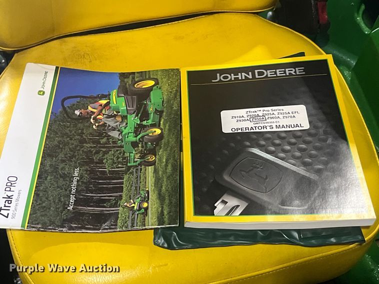 image for item LD9498 2011 John Deere Z950A ZTR lawn mower