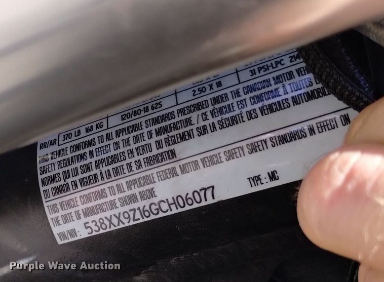 image for item LO9009 2016 Z-Force FX  motorcycle