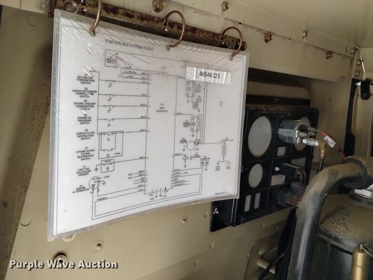 image for item LO9020 2011 Ingersoll Rand  P185 air compressor