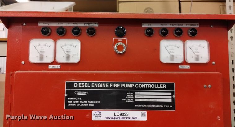 image for item LO9023 Metron FD2-J fire pump controller 