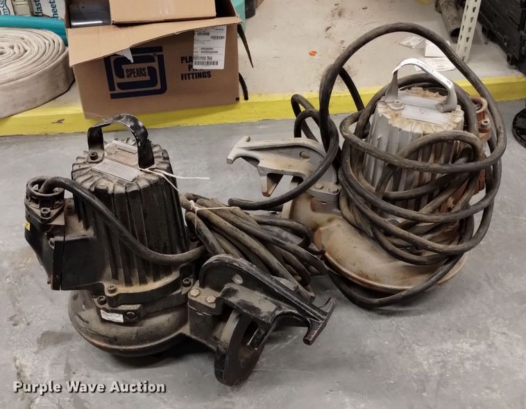 image for item LO9024 (2) Flygt Corporation FL3 submersible electric pumps