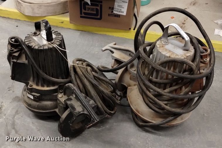 image for item LO9024 (2) Flygt Corporation FL3 submersible electric pumps