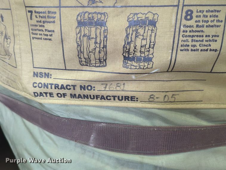 image for item LY9533 DHS Systems 4XBI  decon shelter popup tent kit