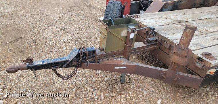 image for item ME9720 1993 Shop built  tilt deck equipment trailer