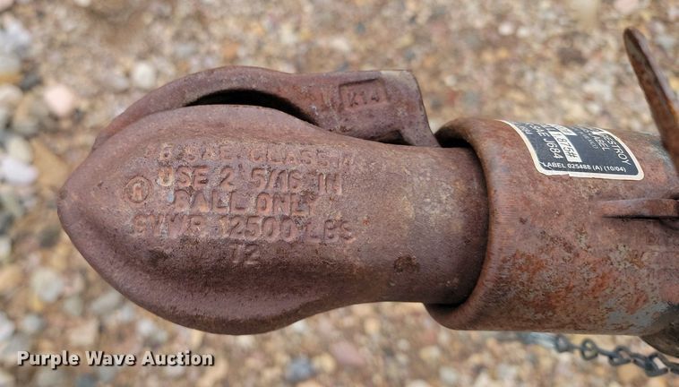 image for item ME9720 1993 Shop built  tilt deck equipment trailer