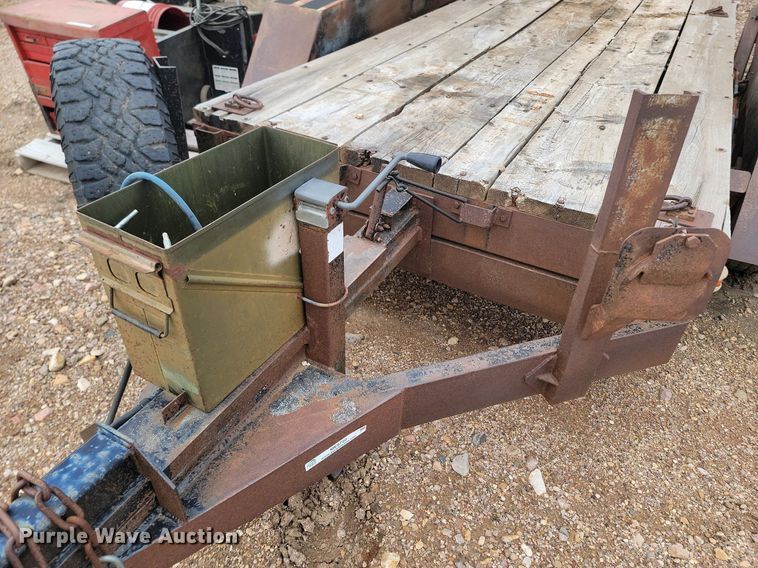 image for item ME9720 1993 Shop built  tilt deck equipment trailer