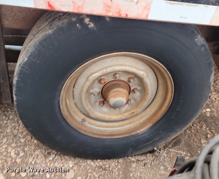 image for item ME9720 1993 Shop built  tilt deck equipment trailer