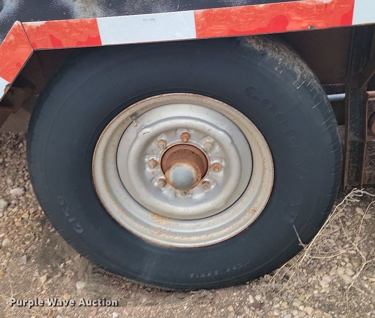 image for item ME9720 1993 Shop built  tilt deck equipment trailer