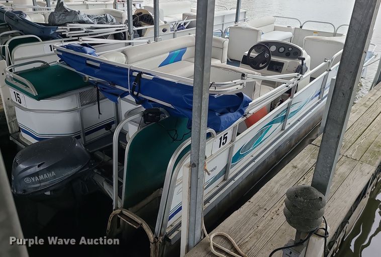 image for item MQ9644 2003 Playcraft Clipper 2400 pontoon boat