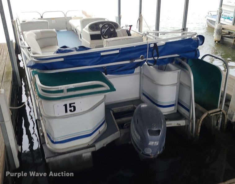 image for item MQ9644 2003 Playcraft Clipper 2400 pontoon boat