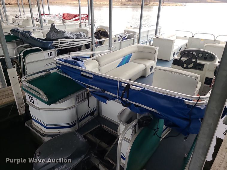 image for item MQ9644 2003 Playcraft Clipper 2400 pontoon boat