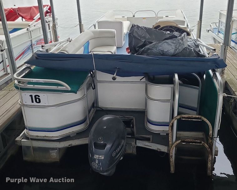 image for item MQ9645 2003 Playcraft Clipper 2400 pontoon boat