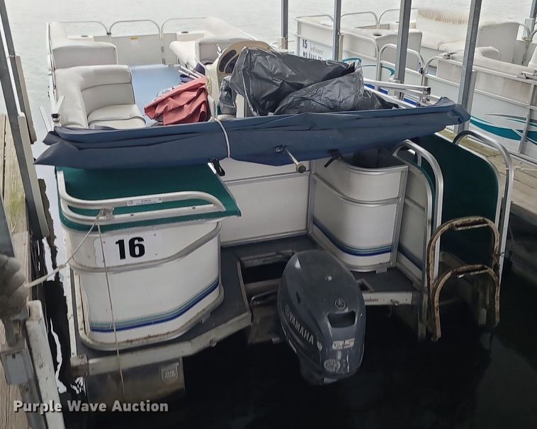 image for item MQ9645 2003 Playcraft Clipper 2400 pontoon boat