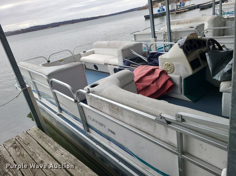 image for item MQ9645 2003 Playcraft Clipper 2400 pontoon boat