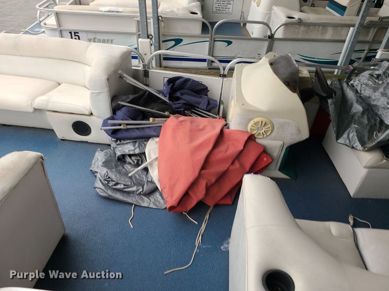 image for item MQ9645 2003 Playcraft Clipper 2400 pontoon boat