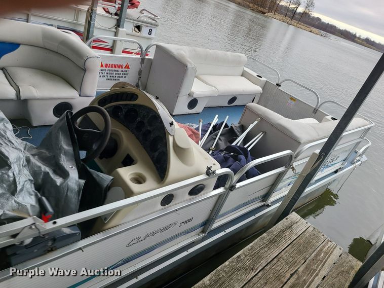 image for item MQ9645 2003 Playcraft Clipper 2400 pontoon boat