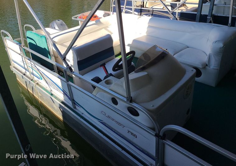 image for item MQ9647 2003 Playcraft  Clipper 2400 pontoon boat