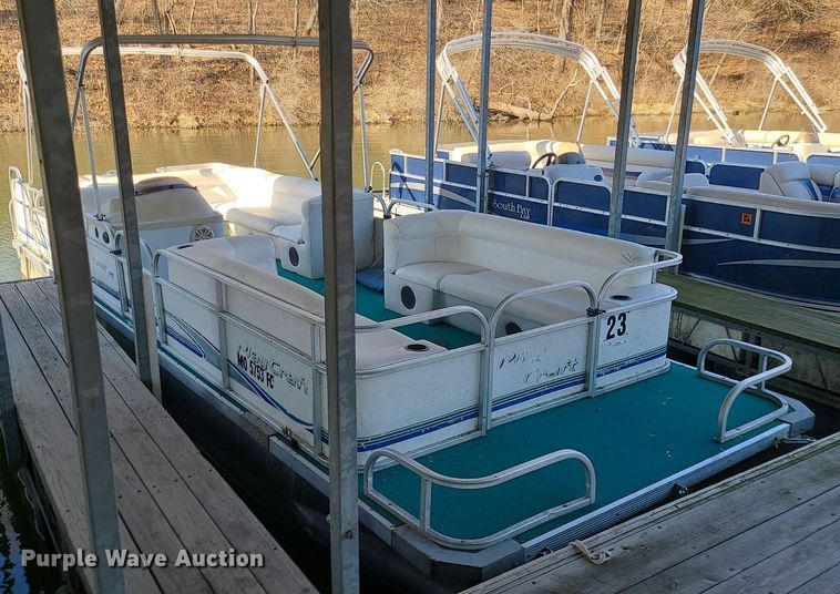 image for item MQ9648 2003 Playcraft Clipper 2400 pontoon boat