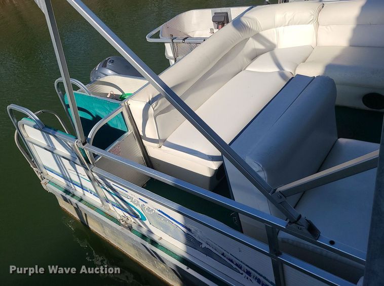 image for item MQ9648 2003 Playcraft Clipper 2400 pontoon boat