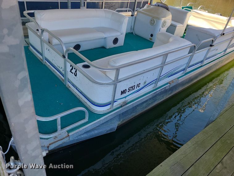 image for item MQ9648 2003 Playcraft Clipper 2400 pontoon boat