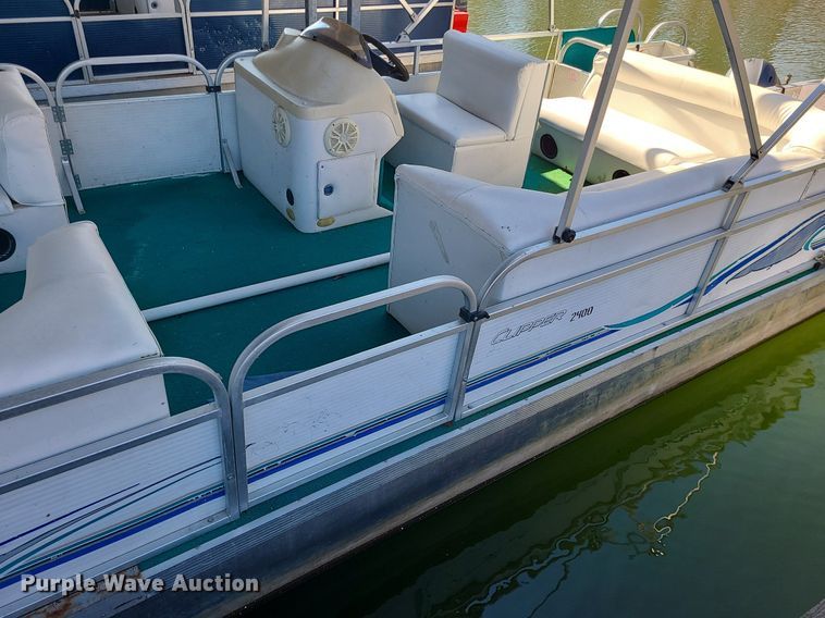 image for item MQ9648 2003 Playcraft Clipper 2400 pontoon boat