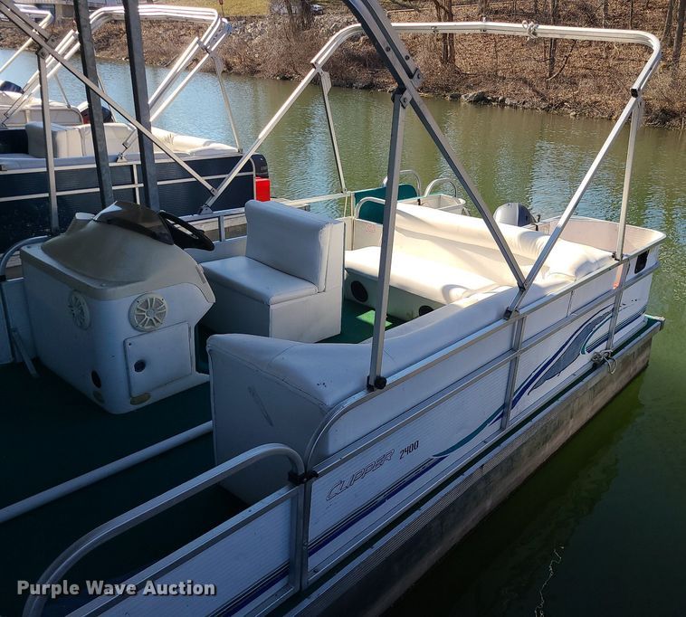 image for item MQ9648 2003 Playcraft Clipper 2400 pontoon boat