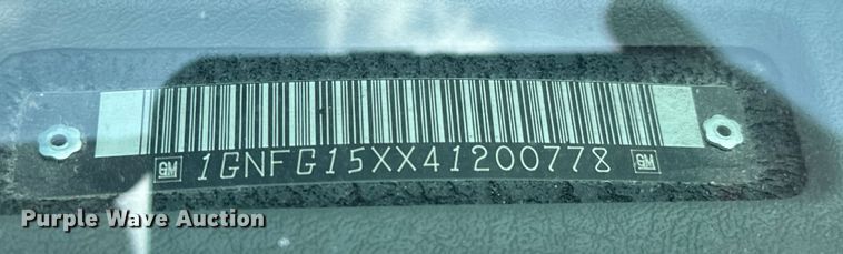 image for item NL9727 2004 Chevrolet  Express 1500 van