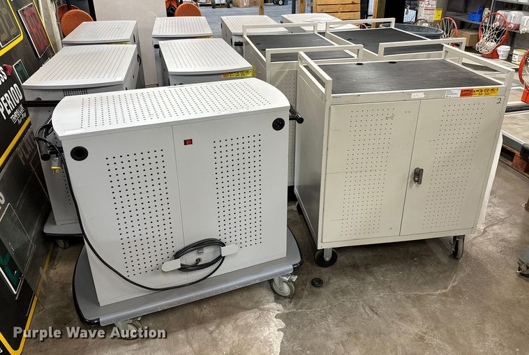 (10) laptop charging carts in Newton, KS | Item NL9737 sold | Purple Wave