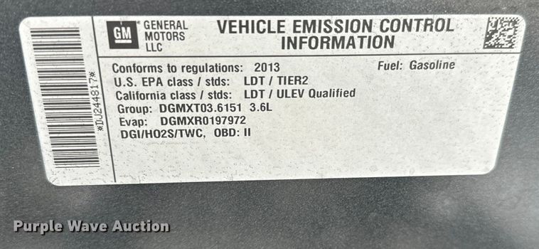 image for item NL9781 2013 GMC Acadia  SUV