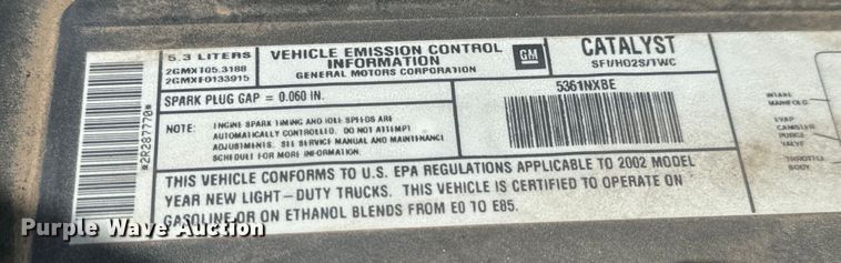 image for item NL9793 2002 GMC Yukon  SUV