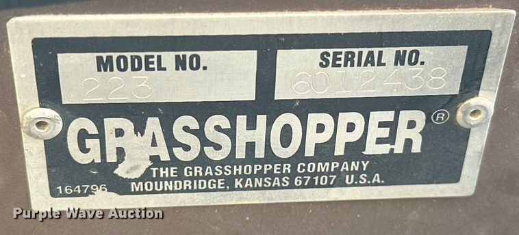 image for item NR9775 2010 Grasshopper  223 ZTR lawn mower