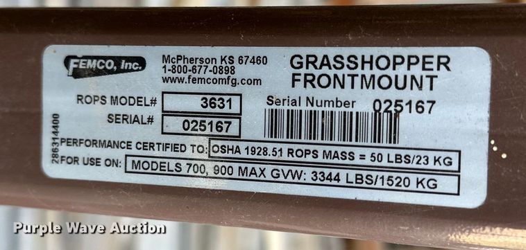 image for item NR9776 2010 Grasshopper  930D ZTR lawn mower