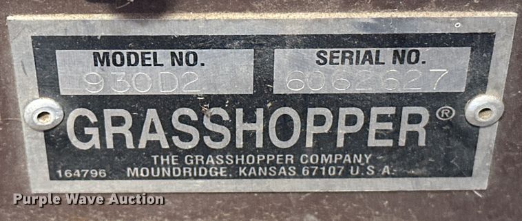 image for item NR9776 2010 Grasshopper  930D ZTR lawn mower