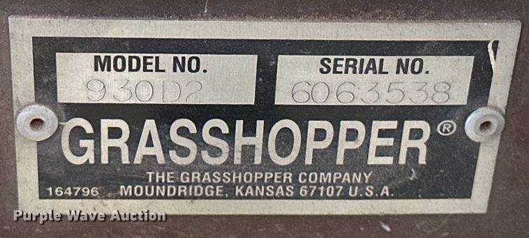 image for item NR9777 2010 Grasshopper  930D ZTR lawn mower