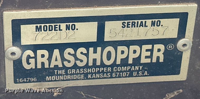 image for item NR9778 Grasshopper  722D ZTR lawn mower