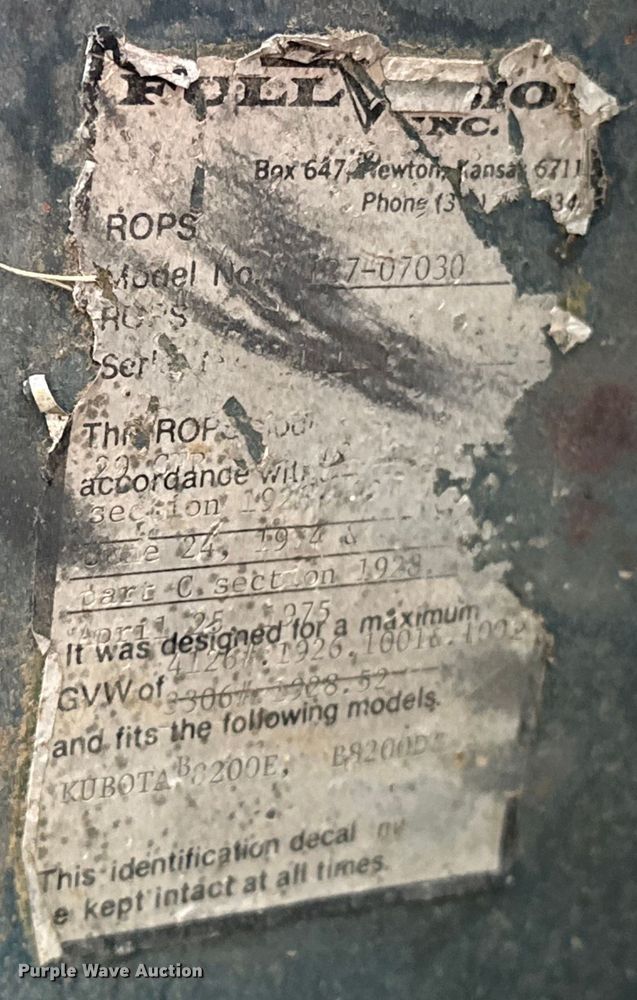 image for item NR9781 1981 Kubota B8200E lawn tractor