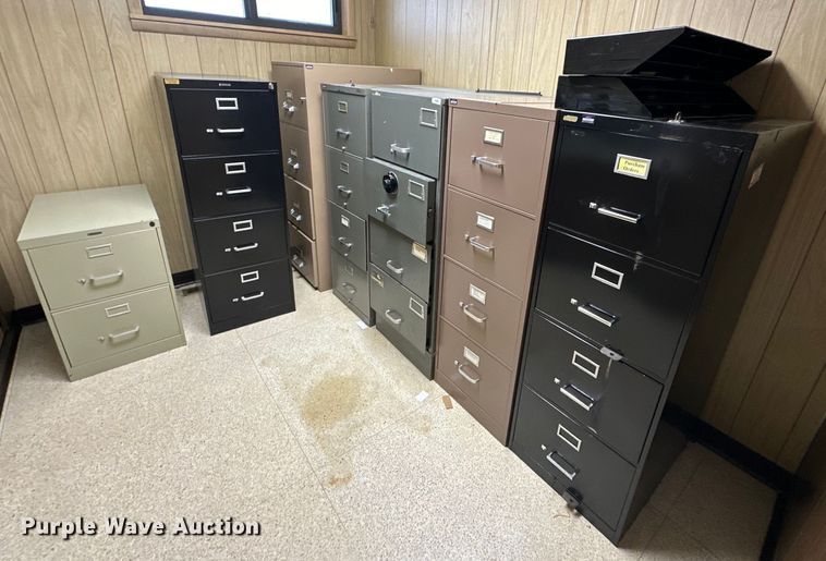 image for item NR9790 (7) filing cabinets 