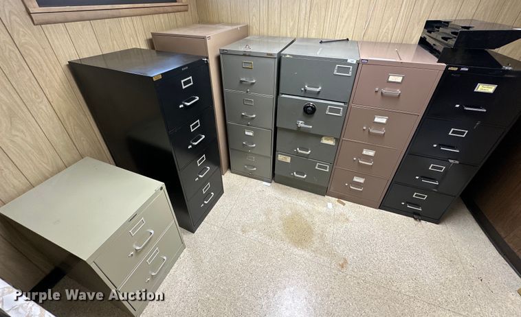 image for item NR9790 (7) filing cabinets 