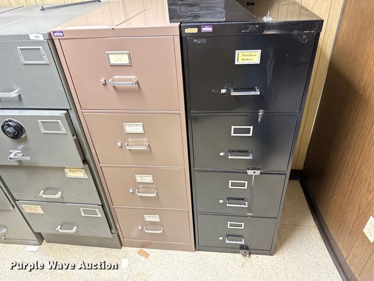 image for item NR9790 (7) filing cabinets 