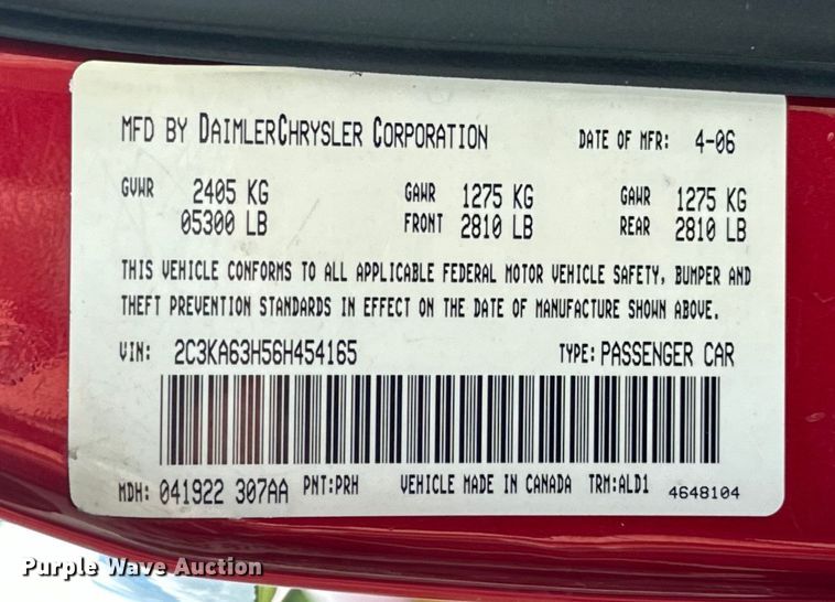 image for item NR9879 2006 Chrysler  300C 