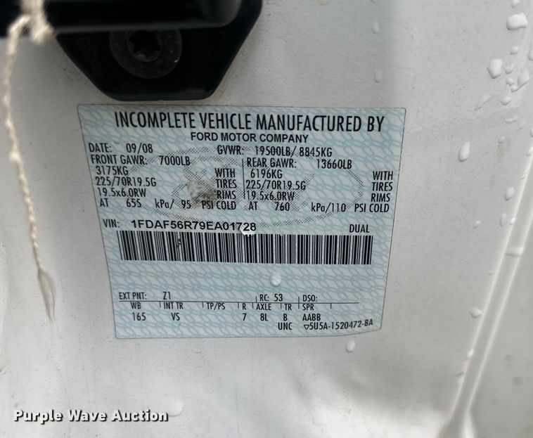 image for item NT9166 2009 Ford F550 Super Duty bucket truck