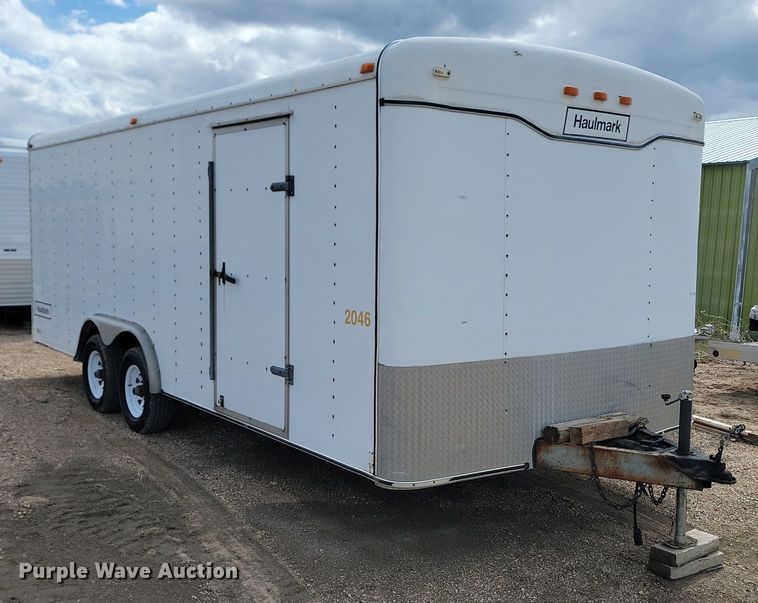 image for item NZ9777 1996 Hallmark enclosed cargo trailer