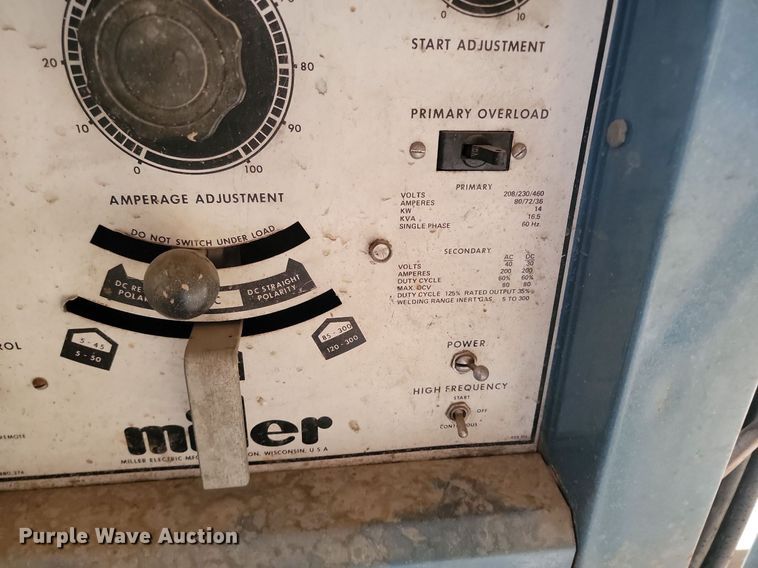 image for item NZ9783 Miller 320A/BP welder